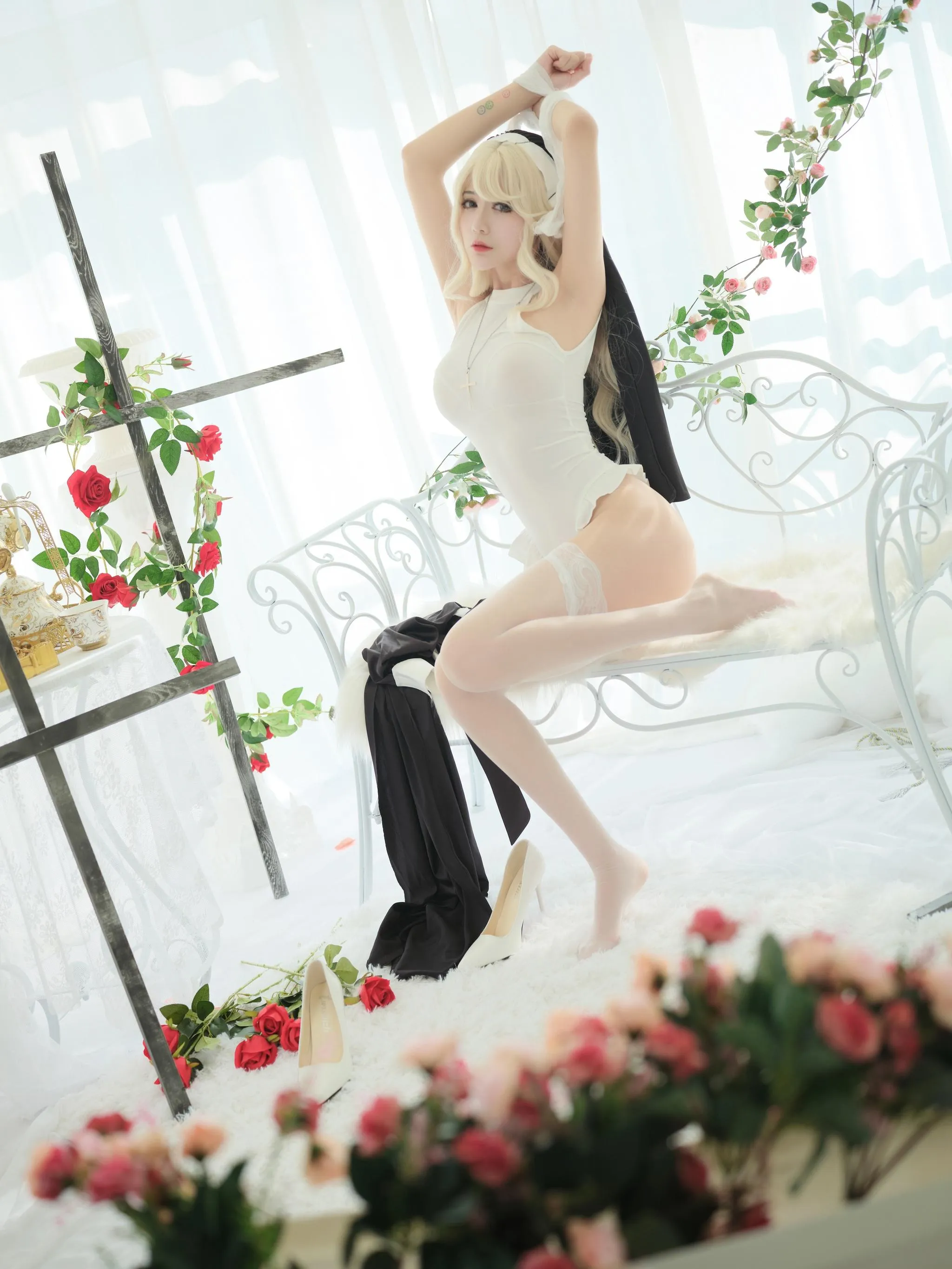 一米八的大梨子 – NO.014 修女 [36P]插图5